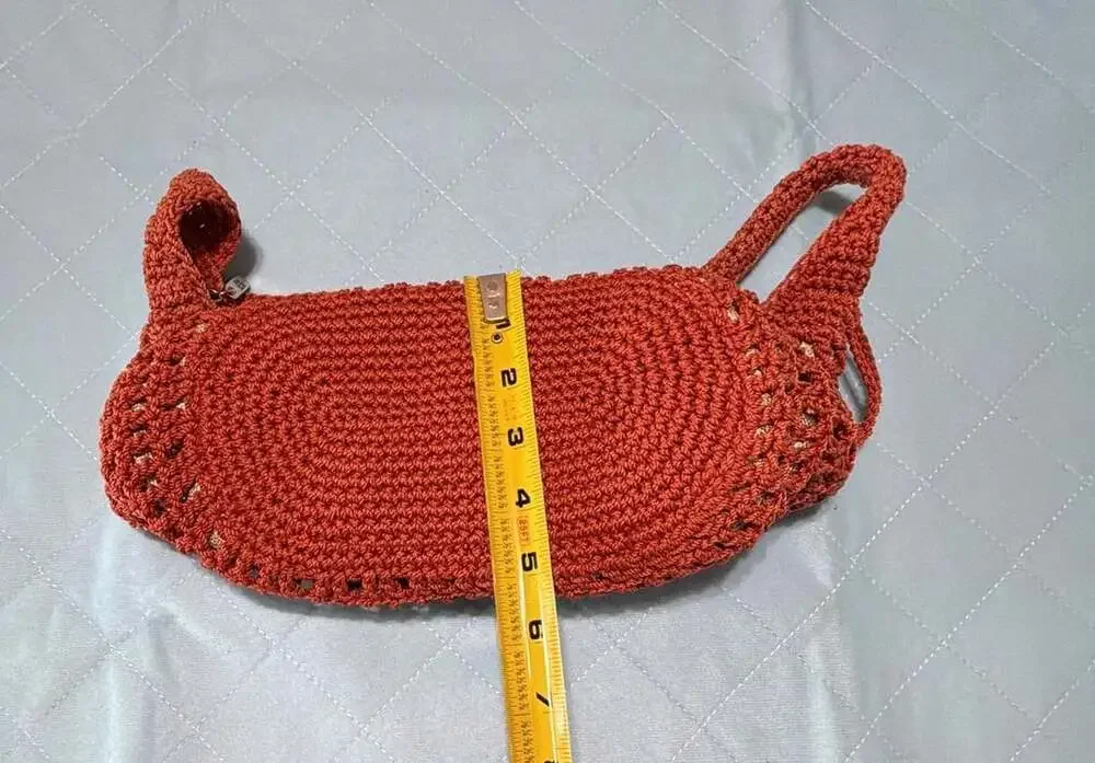 The Sak Crochet Hobo Zip Shoulder Bag, Burnt Orange